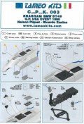 CPK003 - タメオ 1/43 メタルキット ブラバム BT49 フォード