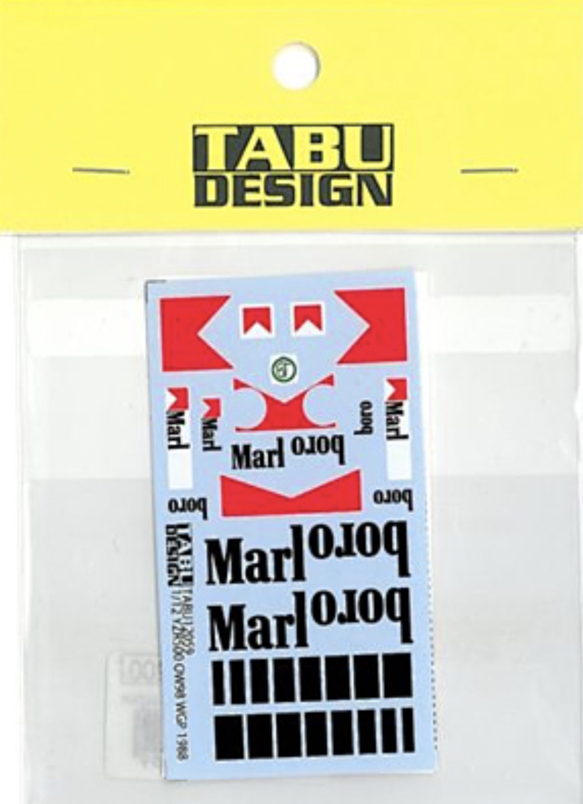 タブデザイン 1/12 ヤマハ YZR500 OW98 WGP 1989 マルボロデカール