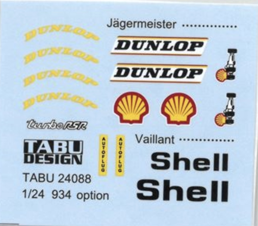 タブデザイン ポルシェ 934 イェーガーマイスター/バリアント