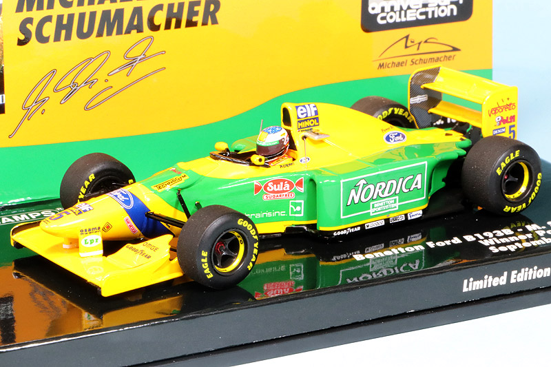 ミニカー MINICHAMPS BENETTON FORD B B193 B BENETTON - F1 B193 TEAM BENETTON FORD N 6 3rd BRITISH GP