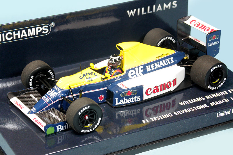 ミニチャンプス 1/43 ウィリアムズFW13B マンセル テスト 450個限定