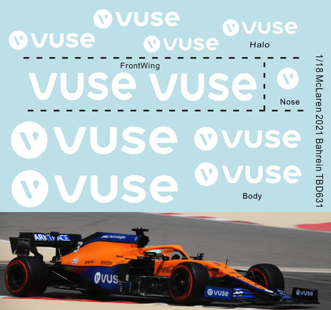vuse仕様 PMA 1/18 マクラーレン MCL35M リカルド 2021