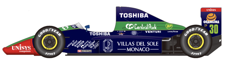 スタジオ27 1/20 トランスキット ラルース LC91 日本GP 1991