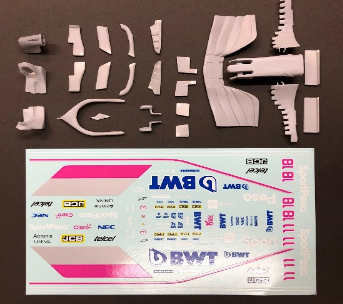 フィニッシャーズ 1/20 トランスキット レーシングポイント RP19 2019 (タミヤ SF70対応)　FN_TKRP19