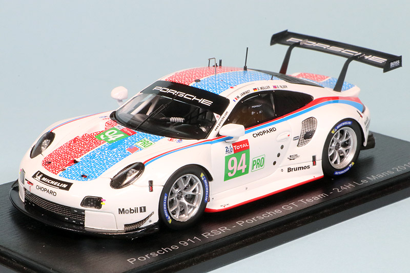 Spark 1:43 Porsche 911 (991) RSR GTE #94 24h LeMans 2018 Dumas, Bernhard, Müller S7035 modèle