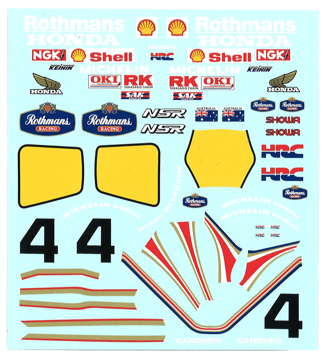 MSMクリエイション 1/12 ホンダ NSR 500 1986 ロスマンズ フル