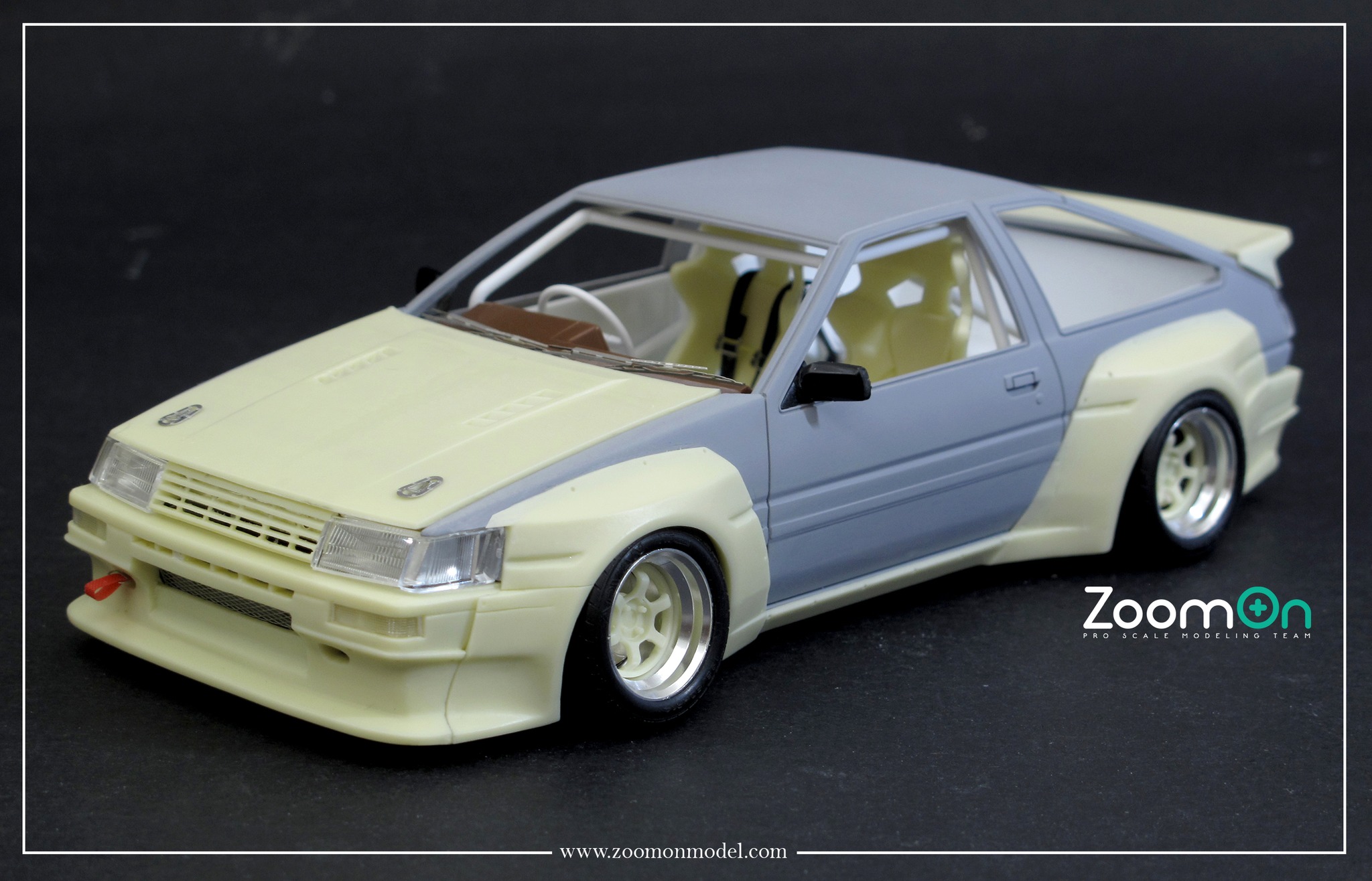 ZoomOn 1/24 トランスキット パンデム トヨタ AE86 レビン TRD N2 パーツセット アオシマ対応　　Z143