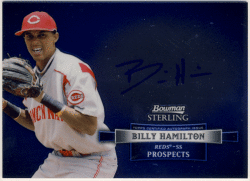 Billy Hamilton MLB 2012 Bowman Sterling Prospects Signature Auto