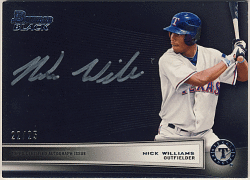 Nick Williams MLB 2012 Bowman Black Signature Auto 22/25