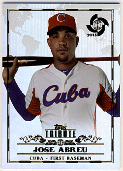 Jose Abreu MLB 2013 Topps Tribute WBC Refractor #98