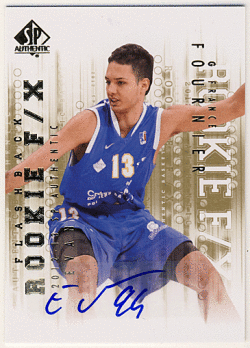 Evan Fournier 12-13 UD SP Authentic Rookie F/X Signature Auto