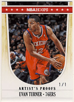 Evan Turner NBA 11-12 Panini Hoops Artist's Proofs 1/1 1of1