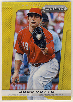 Joey Votto 2013 Panini Prizm Gold Prizm Refractor 02/10