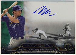 Wil Myers MLB 2014 Topps Tribute Traditions Green Refractor Signature Auto 25/25