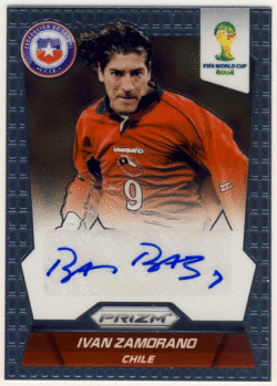 Ivan Zamorano 2014 Panini FIFA World Cup Brazil Prizm Signature Auto サモラーノ