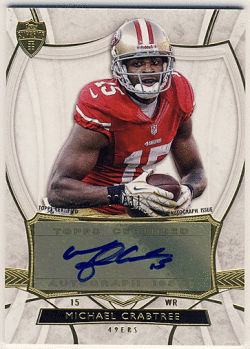Michael Crabtree NFL 2013 Topps Supreme Signature Auto 20/31