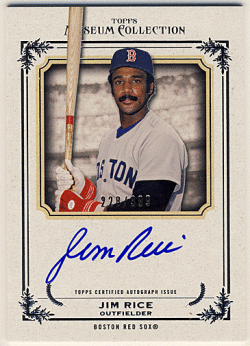 Jim Rice MLB 2013 Topps Museum Collection Signature Auto 228/399