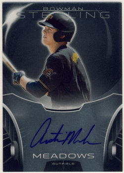 Austin Meadows MLB 2013 Bowman Sterling Signature Auto