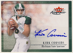Kirk Cousins 2012 Fleer Retro 2000 Autographics Signature Auto