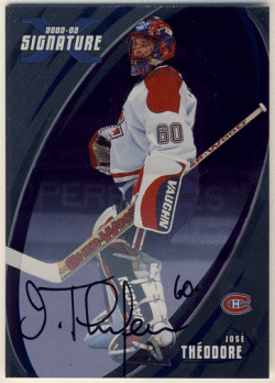 Jose Theodore NHL 02-03 Be A Player Signature Auto