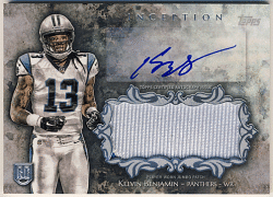 Kelvin Benjamin NFL 2014 Topps Inception RC Signature Jumbo Patch Auto
