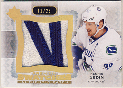 Henrik Sedin NHL 13-14 UD Ultimate Collection Premium Swatches Patch 11/25