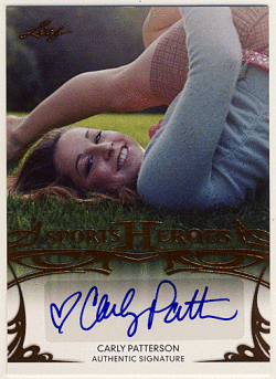 Carly Patterson 2013 Leaf Sports Heroes Signatures Auto Gymnastics 体操