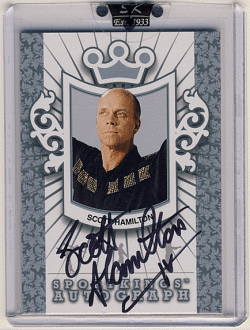 Scott Hamilton 2010 Sportkings Series D Silver Version Signature Auto Figure Skater