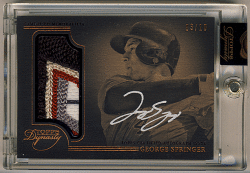 George Springer MLB 2014 Topps Dynasty Signature Patch Auto 03/10