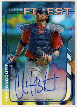 Christian Bethancourt MLB 2014 Topps Finest RC Refractor Signature Auto