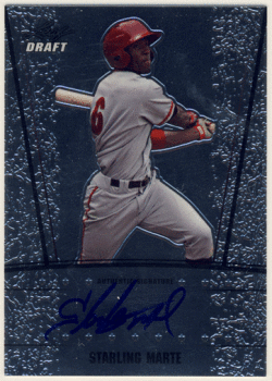 Starling Marte 2011 Leaf Metal Draft Signature Auto
