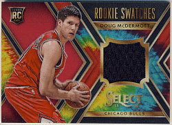 Doug McDermott NBA 14-15 Panini Select Rookie Swatches Tie-Dye Prizm Patch 16/25