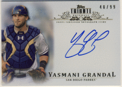 Yasmani Grandal MLB 2013 Topps Tribute Refractor Signature Auto 48/99
