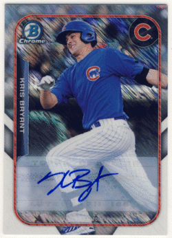 Kris Bryant MLB 2015 Bowman The Farm's Finest Refractor Signature Auto