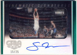 Spencer Hawes NBA 14-15 Panini Gala Cinematic Signature Green Auto 15/25