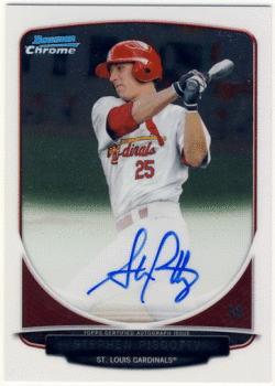 Stephen Piscotty MLB 2013 Bowman Chrome Signature Auto