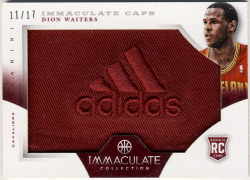 Dion Waiters NBA 12-13 Panini Immaculate Collection adidas Logo Caps 11/17