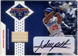 Adrian Beltre 2005 Playoff Prestige Stars of MLB Signature Bat Auto 08/50