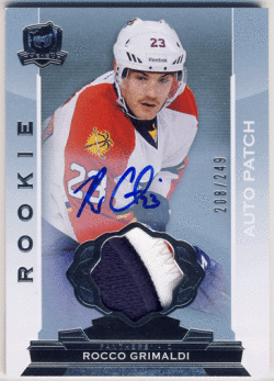 Rocco Grimaldi NHL 14-15 UD The Cup RC Signature Patch Auto 208/249