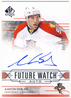 Aaron Ekblad NHL 14-15 UD SP Authentic RC Future Watch Signature Auto 603/999
