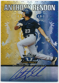 Anthony Rendon 2011 Leaf Valiant Blue Signature Auto 55/99