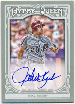 John Kruk MLB 2013 Topps Gypsy Queen Signature Auto