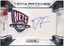Derrick Favors NBA 10-11 Panini Rookies & Stars RC Team Patches Signature Auto 234/458