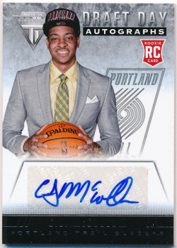 C.J. McCollum NBA 13-14 Panini Titanium Draft Day Signature Auto