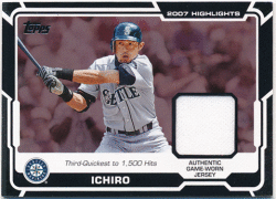 Ichiro MLB 2008 Topps 2007 Highligts Jersey イチロー