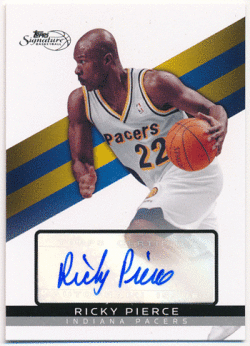 Ricky Pierce NBA 08-09 Topps Signature Auto 091/999