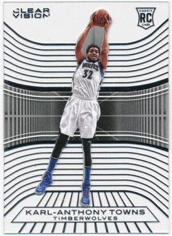 Karl-Anthony Towns NBA 15-16 Panini Clear Vision SP Variation RC