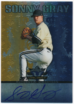 Sonny Gray 2011 Leaf Valiant Blue Signature Auto 90/99