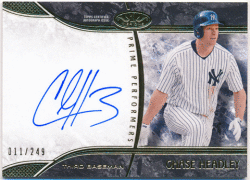 Chase Headley MLB 2016 Topps Tier One Prime Performers Signature Auto 011/249