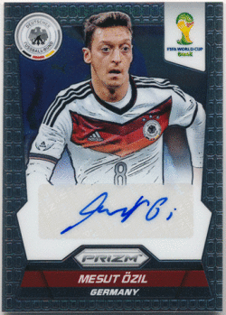 Mesut Ozil 2014 Panini FIFA World Cup Brazil Prizm Signature Auto エジル